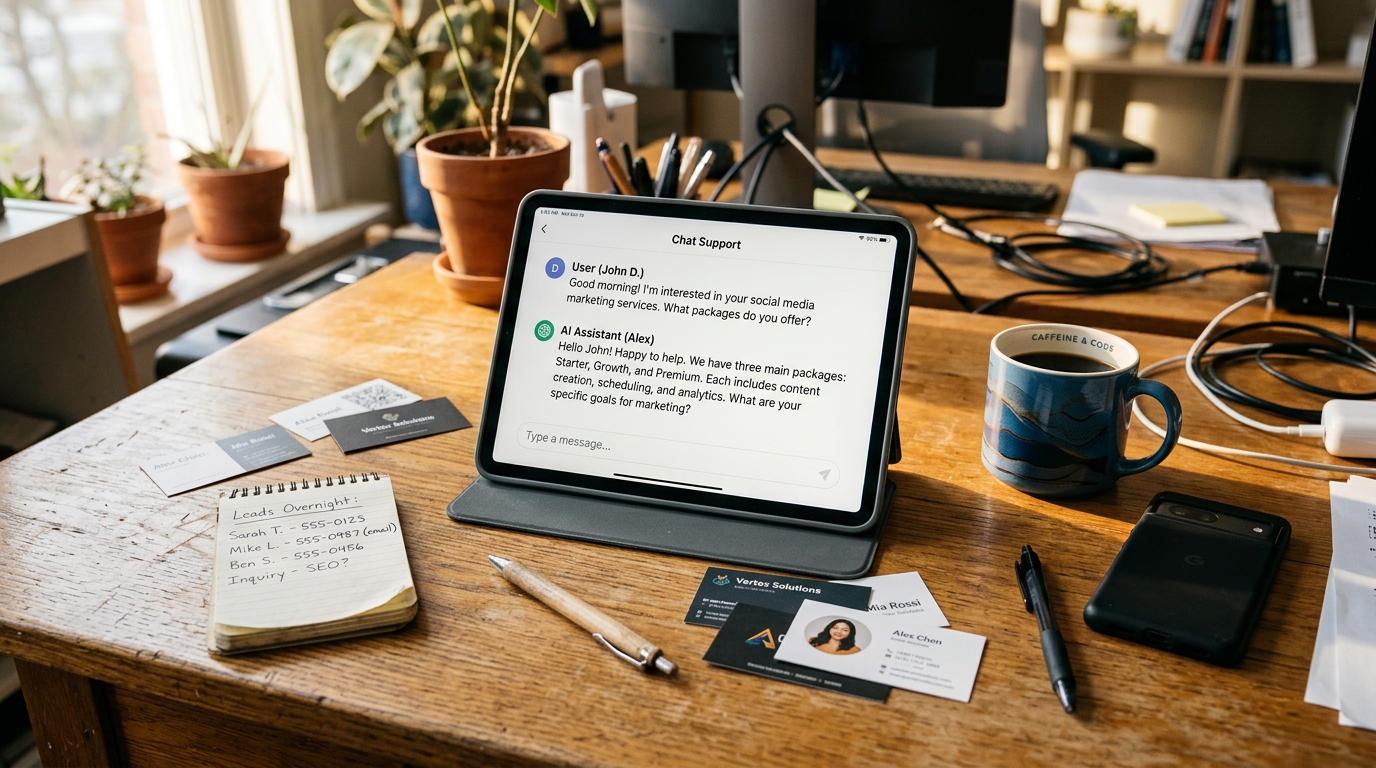 Ai Chatbot Lead Generation: Training It on Your Actual Business Data Without the Enterprise Price Tag  -  Autom84You