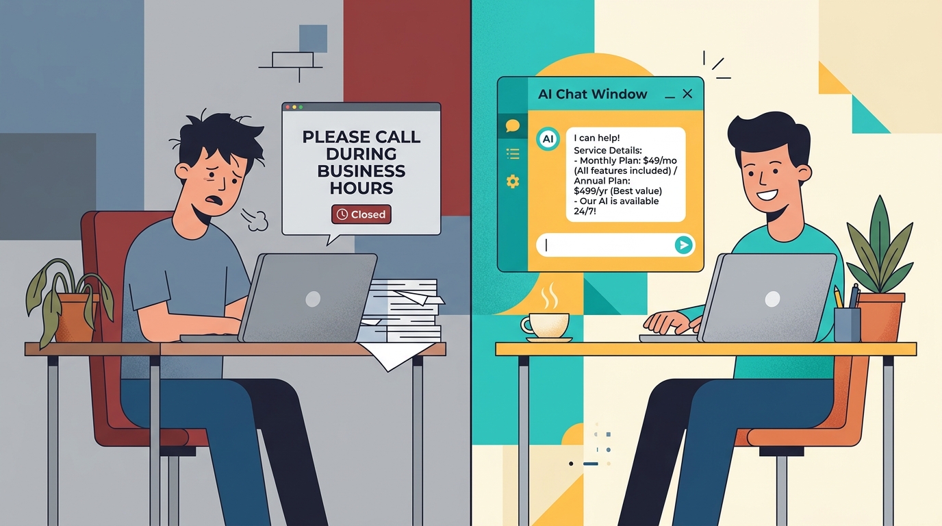 Custom AI Chatbot for My Website: Why a $12/Month Widget Lost Me 147 Leads - Autom84You