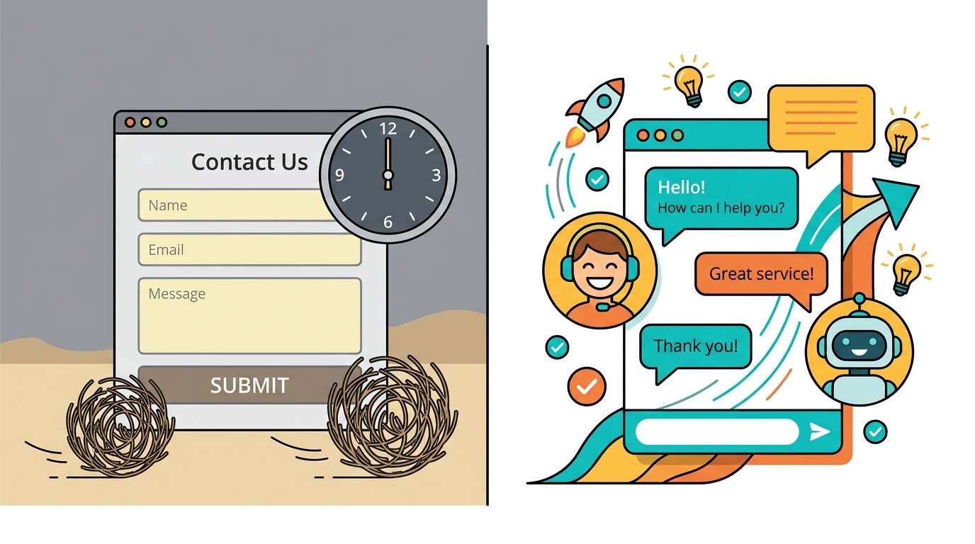 AI Chatbot for Small Business Website: Why It Beats Your Contact Form - Autom84You