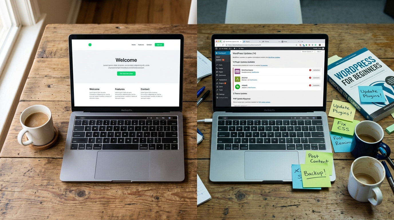 Custom Website vs WordPress  -  What Nobody Tells the Shop Owner Paying $50/Month  -  Autom84You